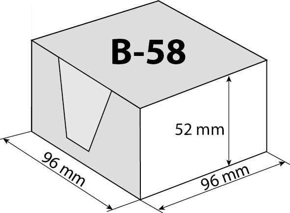 Подставка под кубарик B-58 с закрытой крышкой